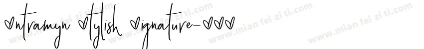 Antramyn Stylish Signature字体转换